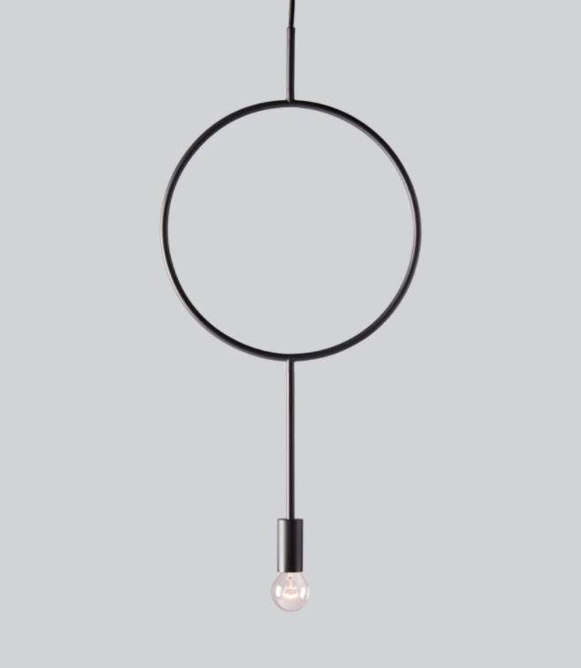Circle Black Pendant