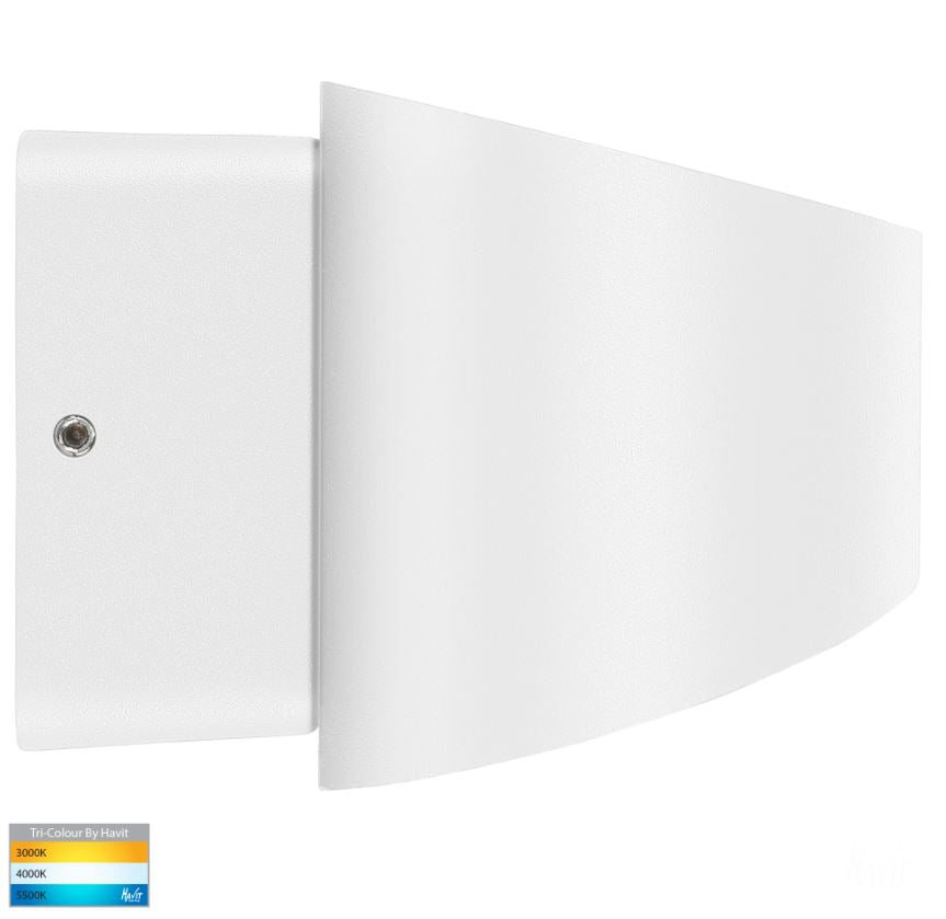Luxe White TRI Colour Up & Down LED Wall Light