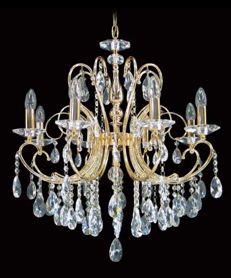 Dakota Gold 8 Light Chandelier