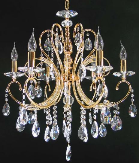 Dakota Gold 6 Light Chandelier