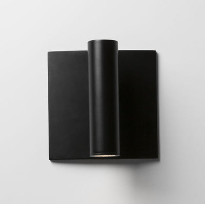 Enna Square Switched LED Matte Black Wall Light