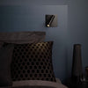 Enna Square Switched LED Matte Black Wall Light