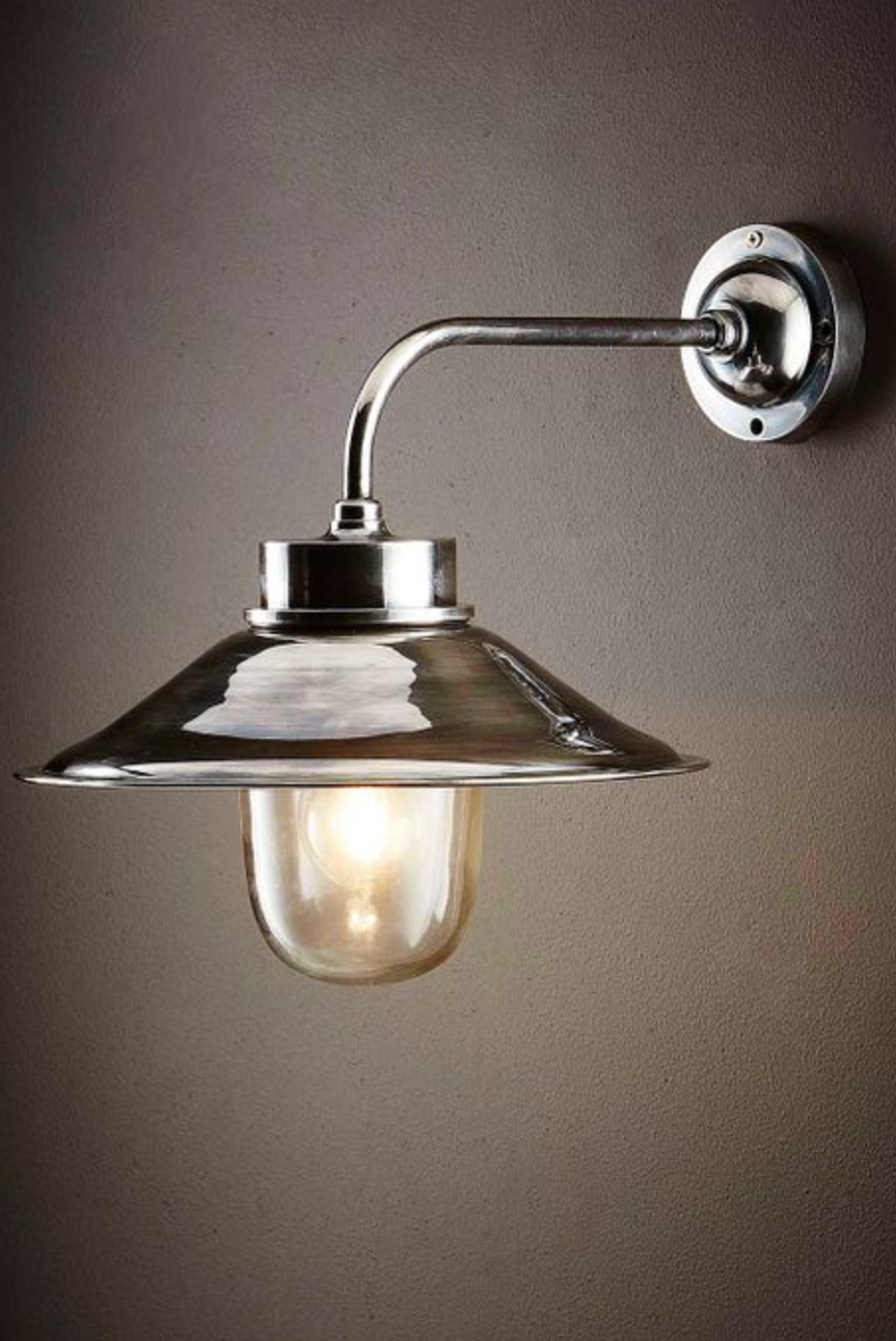 Florida Antique Silver Wall Light