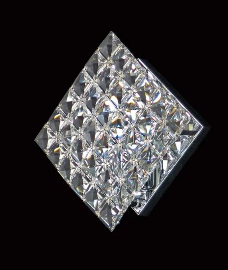 Cuomo Crystal Chrome Wall Light