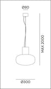 Bloom E27 Natural Brass/Frosted Pink Pendant
