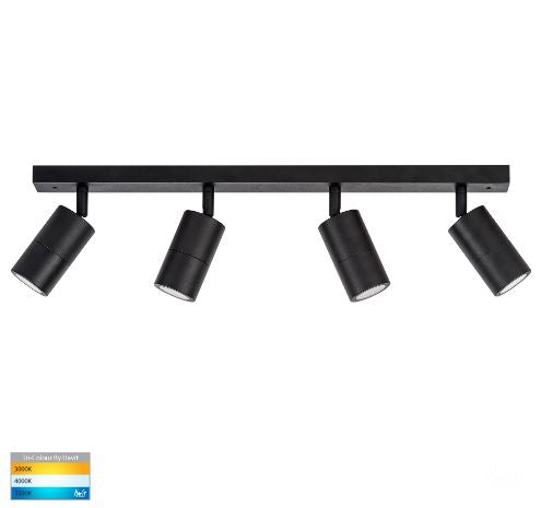 Tivah Black 4 Light TRI Colour LED Bar Lights