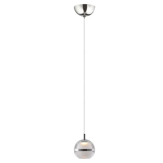 Sphere Chrome 3000K Single LED Pendant