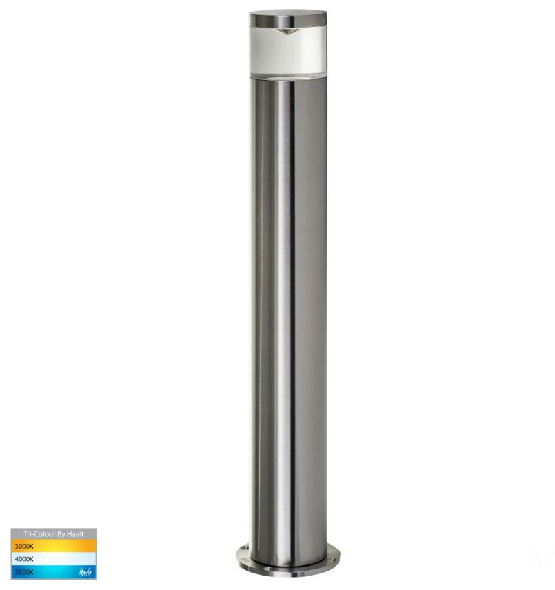 Highlite Titanium Aluminum TRI Colour LED Bollard Light