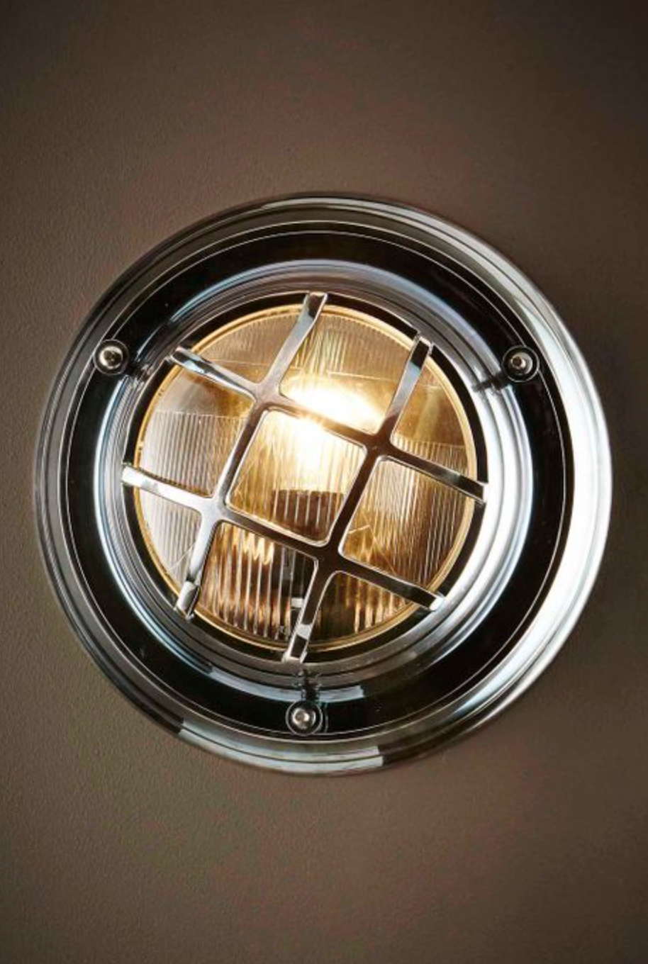 Greenwich Porthole Silver Wall Light