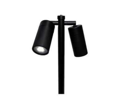 Grevillea LED GR2 Black Double Bollard