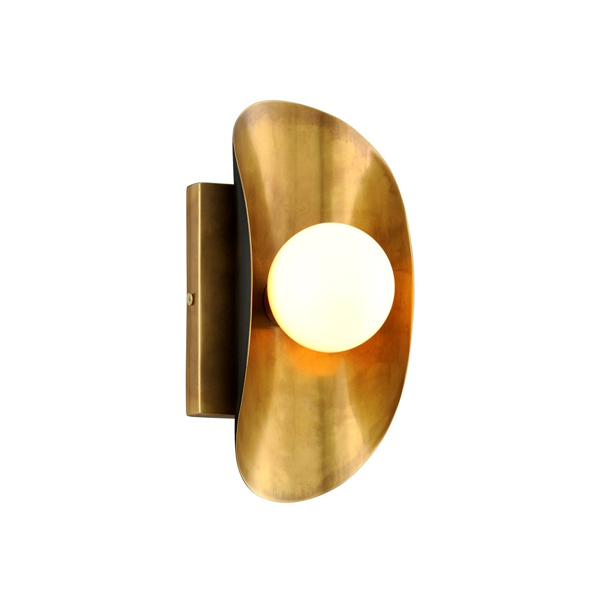 Hopper Vintage Brass Bronze Wall Light