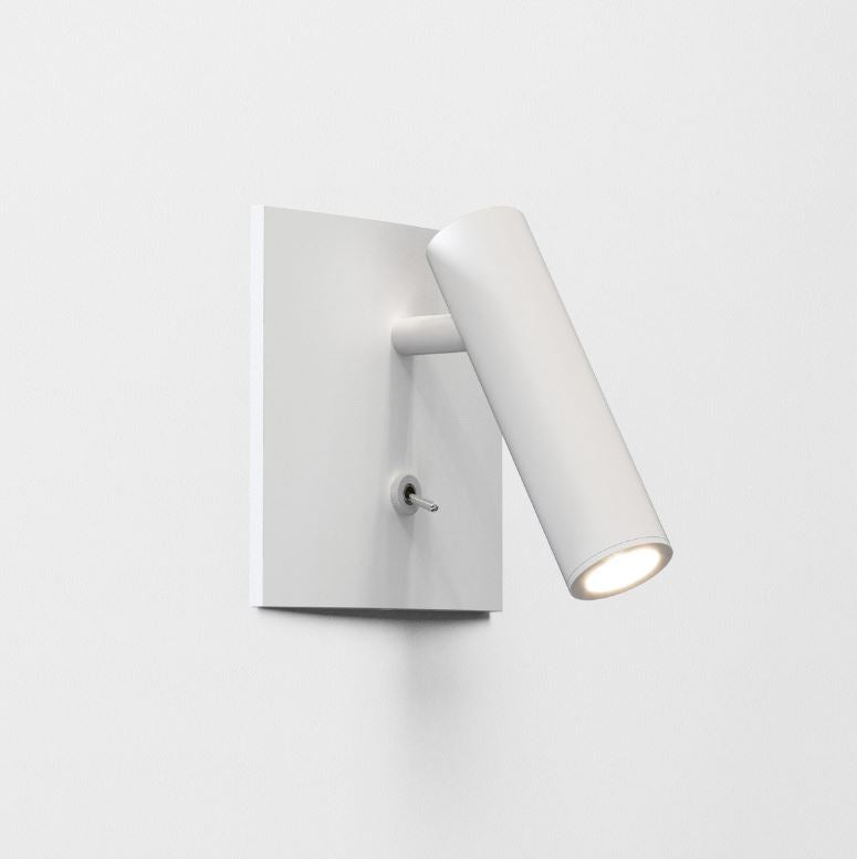 Enna Square Switched LED White Wall Light
