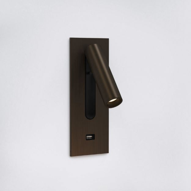 Fuse 3 USB Bronze Wall Light