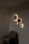 Iris Medium Black Wall Light