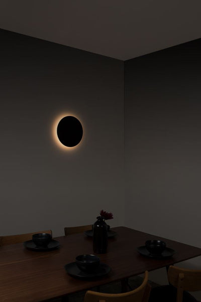 Iris Medium Black Wall Light