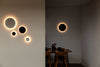 Iris Medium Black Wall Light