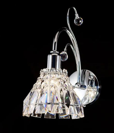 Mornington Crystal Chrome Wall Light