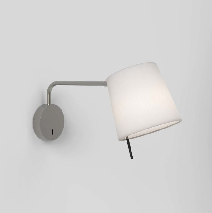 Mitsu Swing Arm Matt Nickel Wall Light