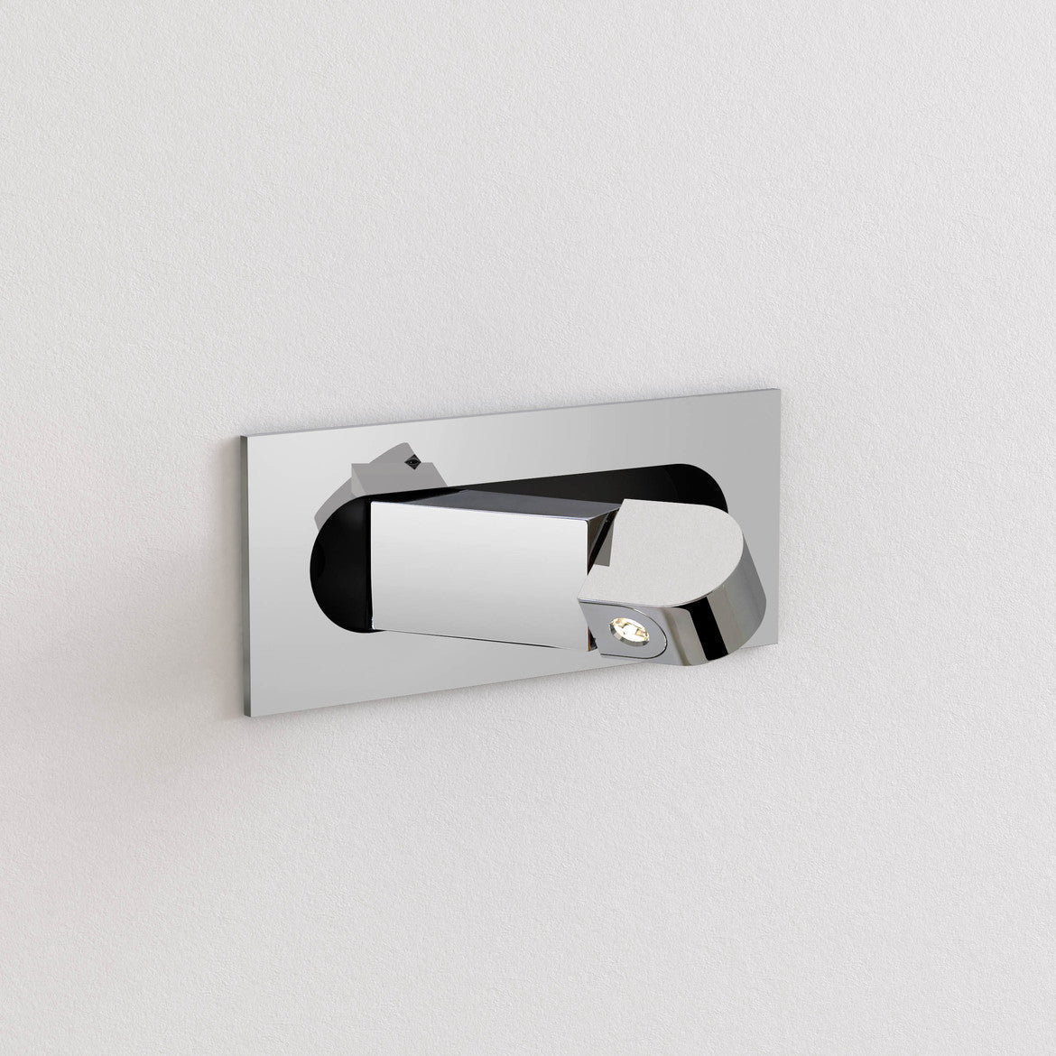 Digit LED Polished Chrome Wall Light