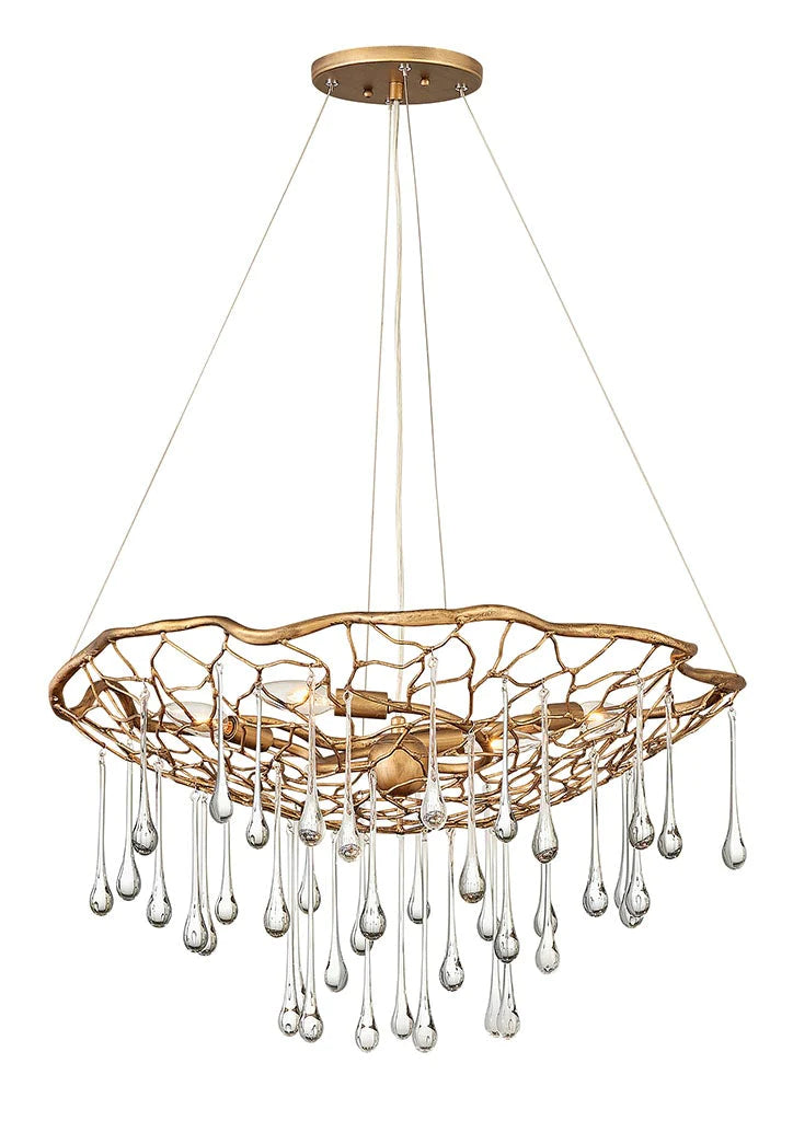 Hinkley Laguna 4 Light Burnished Gold Modern Chandelier Lighting Affairs