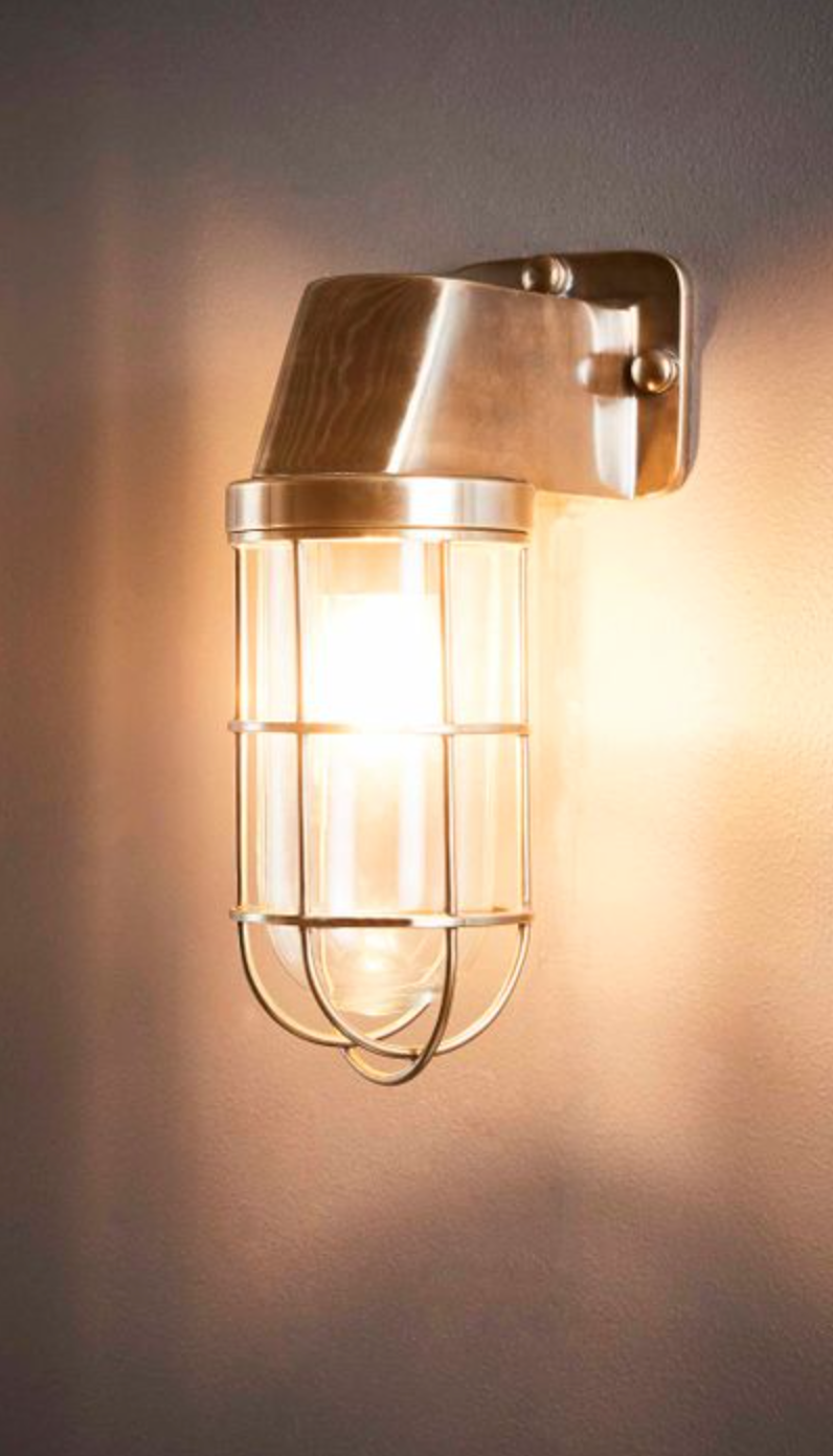 Lipa Antique Brass Wall Light