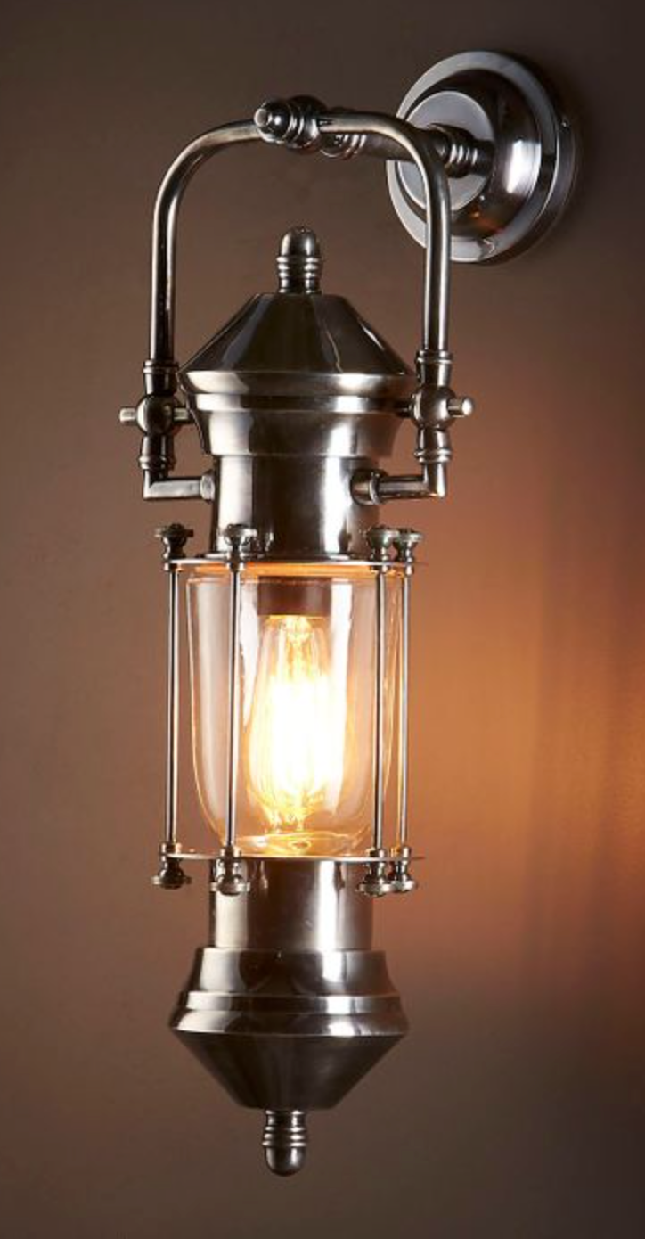 Lotus Antique Silver Lantern