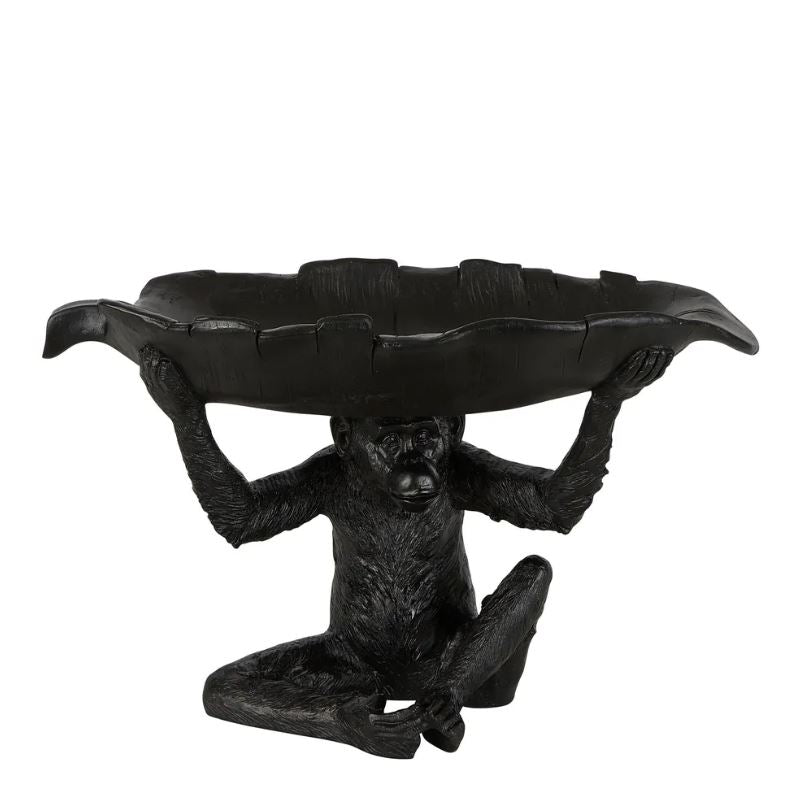 Louis The Monkey Black Bowl