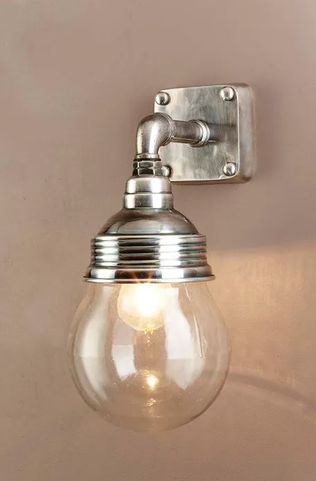 Lyric Antique Silver Wall Light