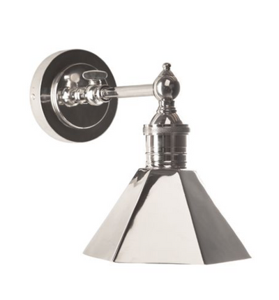 Marbel Shiny Nickel Sconce