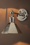 Marbel Shiny Nickel Sconce