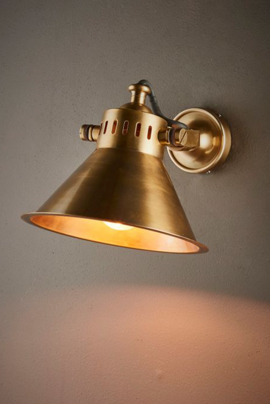 Merchant Brass Wall Light