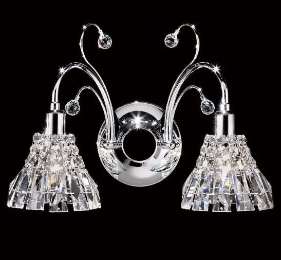 Mornington Crystal Chrome Twin Wall Light