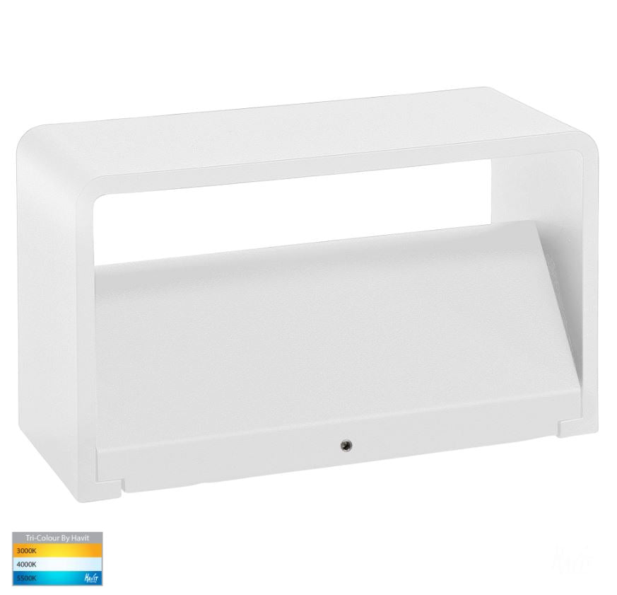 Mia White TRI Colour Up & Down LED Wall Light