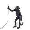 Standing Black Monkey Lamp