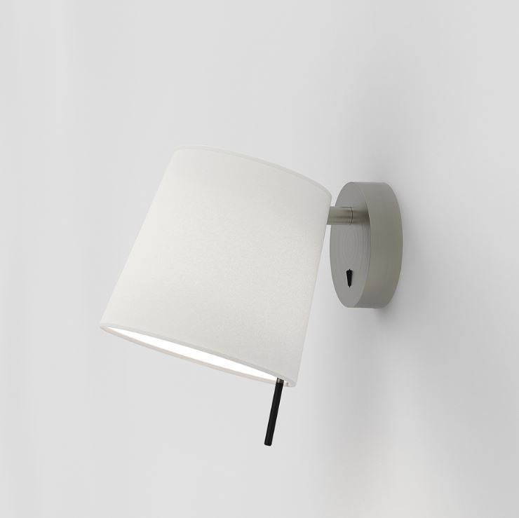Mitsu Matt Nickel Wall Light