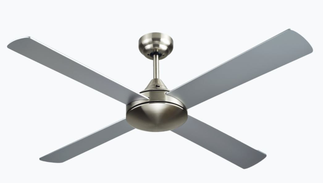 Azure Brushed Nickel Ceiling Fan - No Light