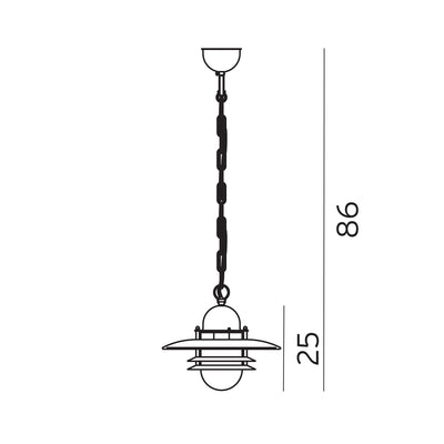 Oslo Chain Lantern Pendant