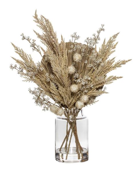 Pampas Fan Palm Mix Pail Vase