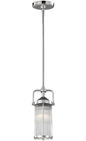 Paulson 1 Light Mini Chrome Pendant