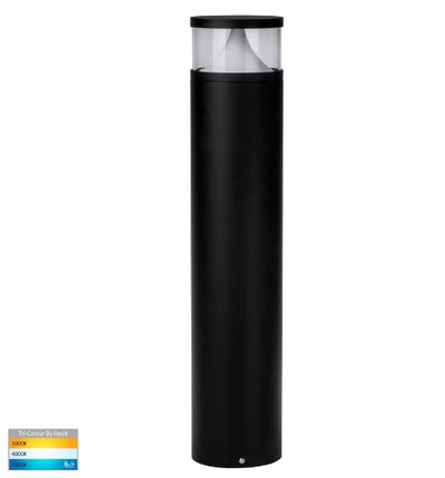 Divad 600mm Black Round LED Bollard Light