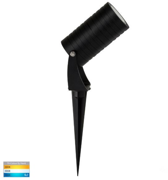 Nova Aluminium Black 5w LED Garden Spike Light