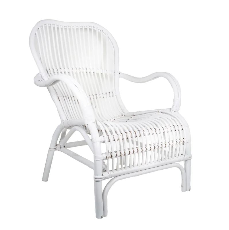 Seville Rattan Armchair White