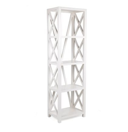 Cross Bookcase Shelf White Large