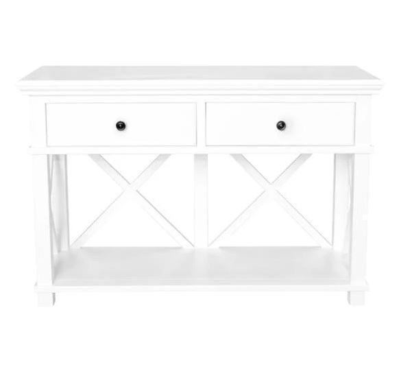 Sorrento 2 Drawer White Console