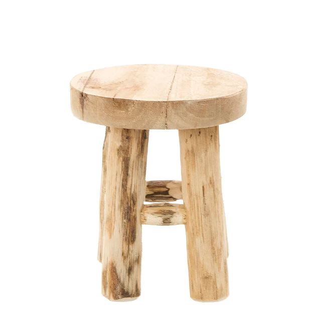 Natural Teak Stool