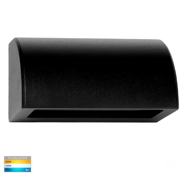 Ridge Aluminium Black LED Step Light