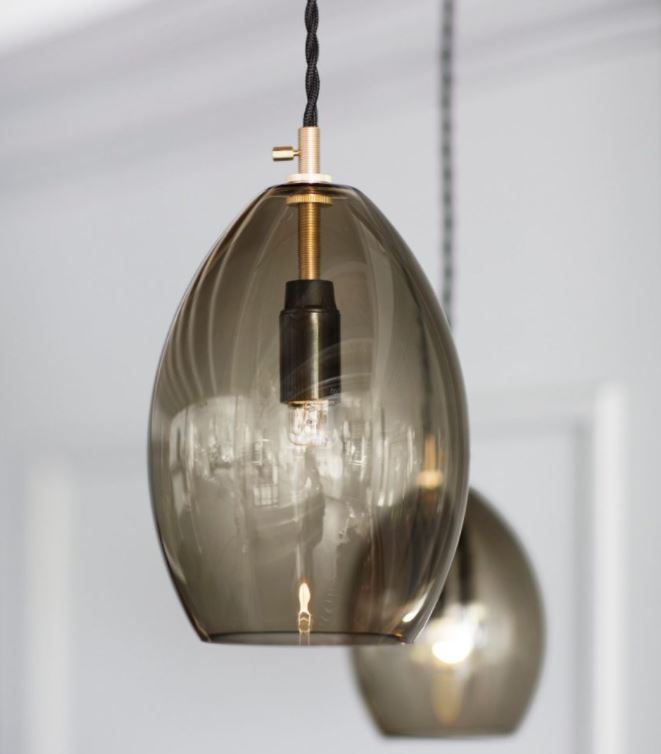 Unika Small Brass Glass Pendant