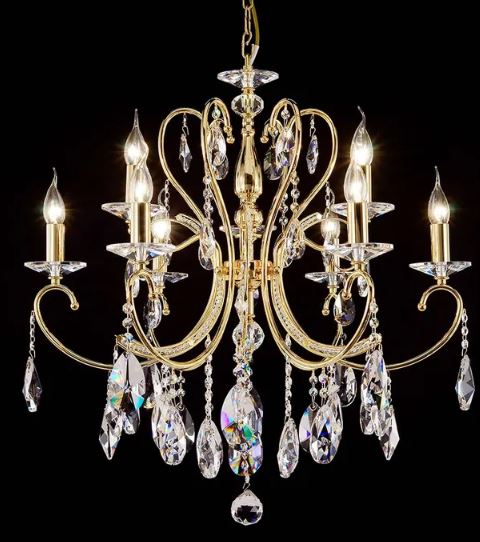 Dakota Gold 9 Light Chandelier
