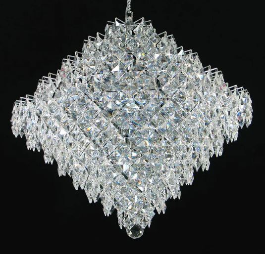 Surla Medium Crystal Chrome Chandelier
