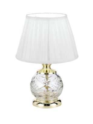 Vivian 40w E14 Table Lamp Gold/White
